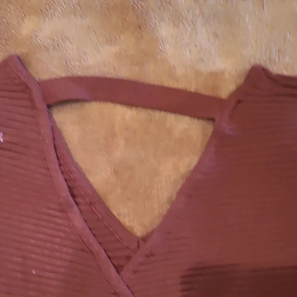 Hippie Rose Ribbed Knit Top in Rust - Picture 4 of 4